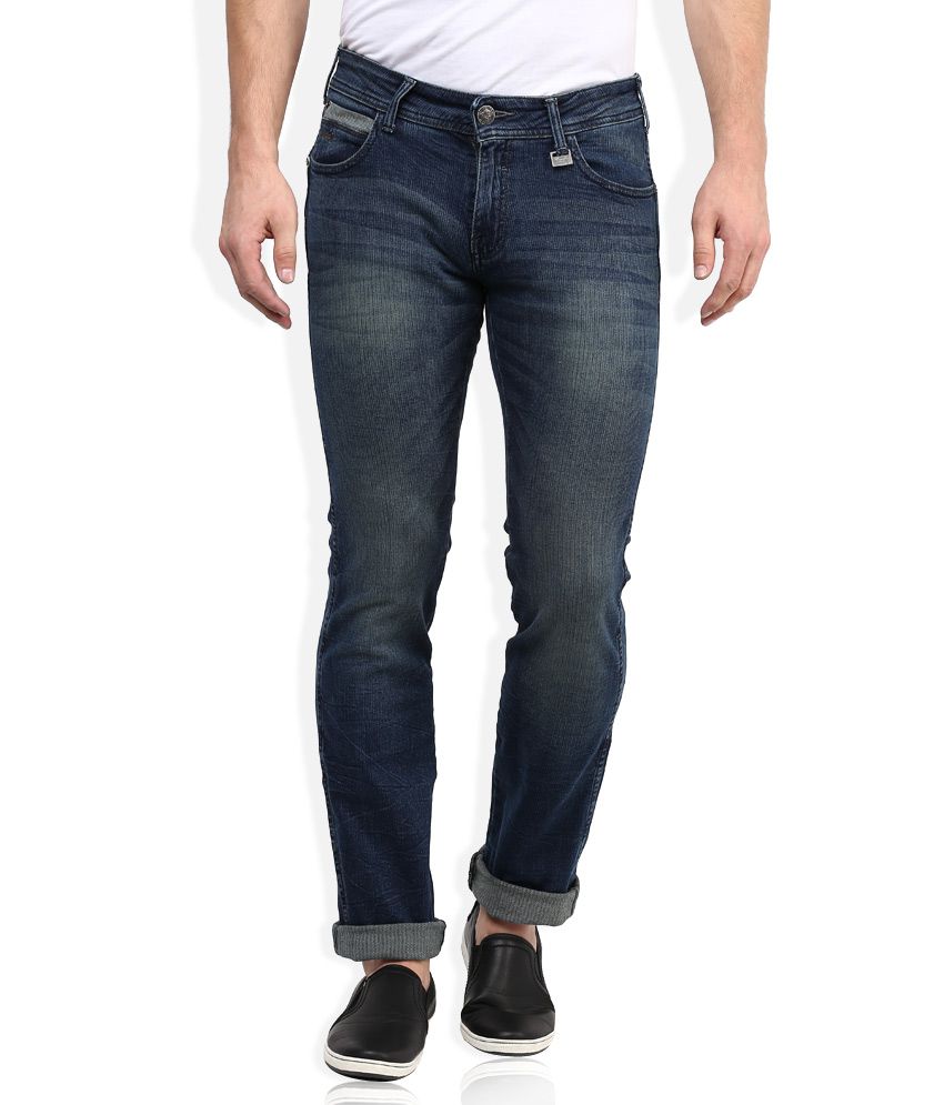 Wrangler Blue Medium Wash Slim Fit Jeans - Buy Wrangler Blue Medium Wash Slim Fit Jeans Online ...