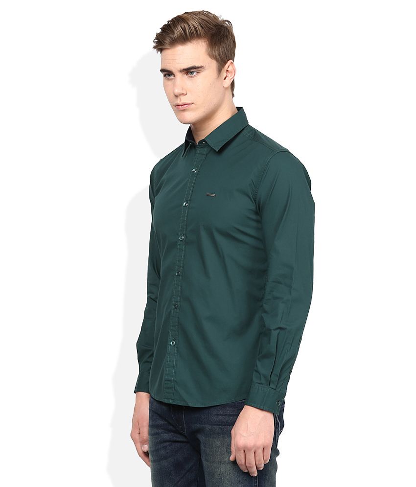 wrangler olive green shirt