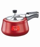 Prestige Nakshatra Cute 3L Aluminium Pressure Cooker (Red) with Induction base