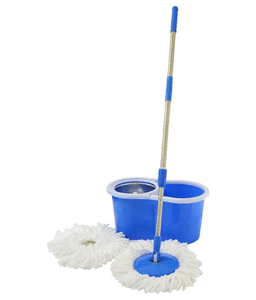 Paras Blue And White Plastic Spin Mop Buy Paras Blue And White Plastic