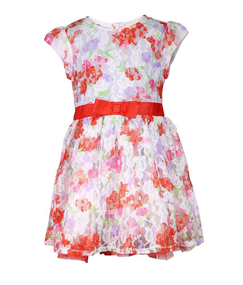 Budding Bees Red Dress For Girls - Buy Budding Bees Red Dress For Girls ...