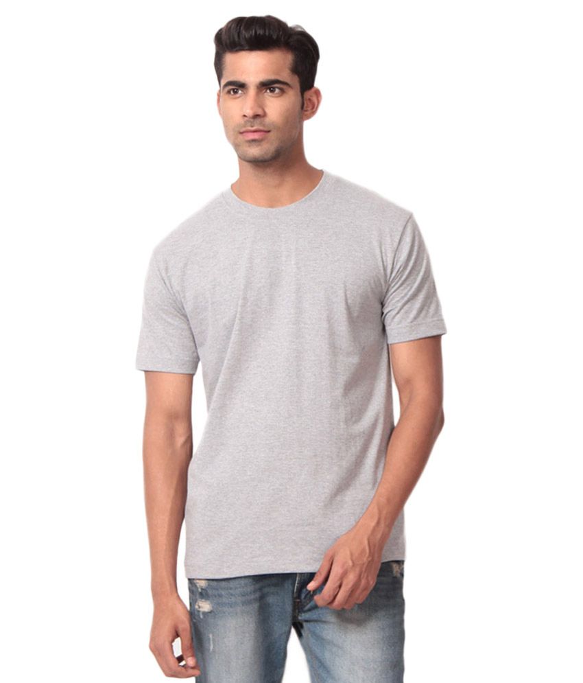 Surendra Traders Gray Cotton Blend T-Shirts - Buy Surendra Traders Gray ...