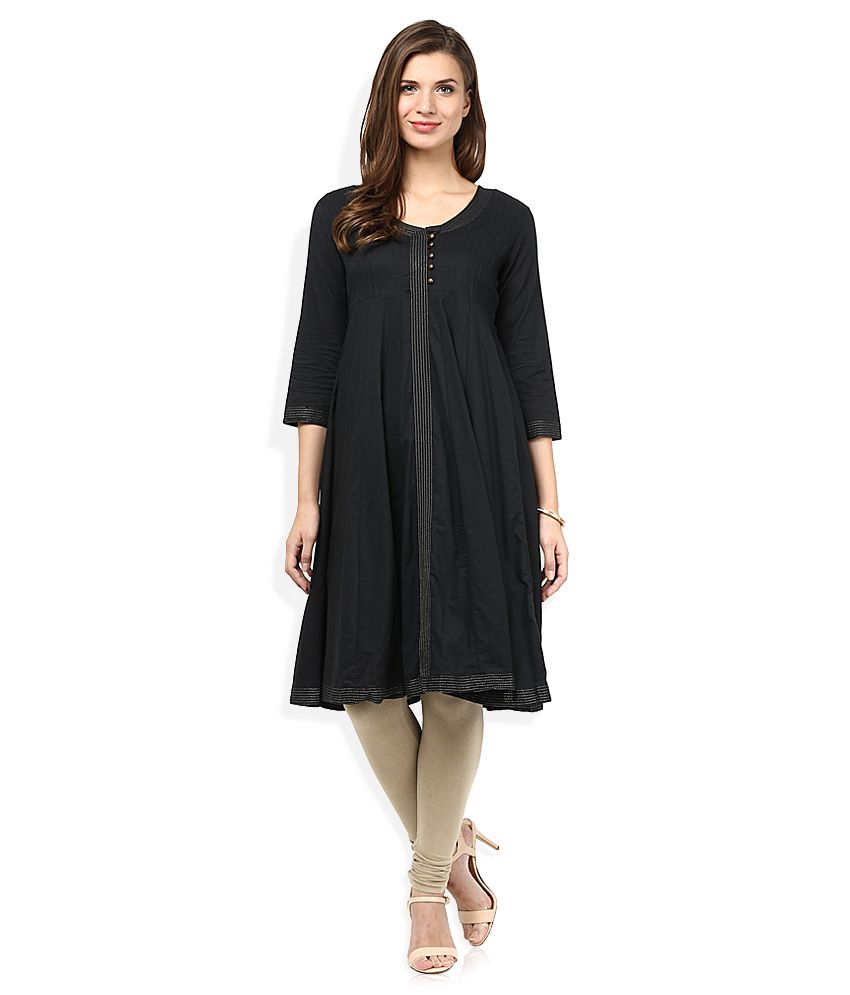 black kurti tops