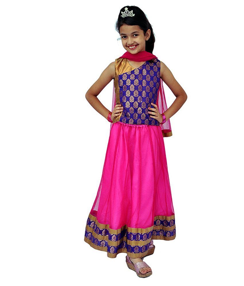 Kilkari Pink Ghaghara Choli Set - Buy Kilkari Pink Ghaghara Choli Set ...