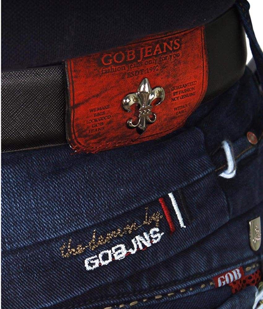 GOB Blue Slim Fit Jeans Buy GOB Blue Slim Fit Jeans Online at Best