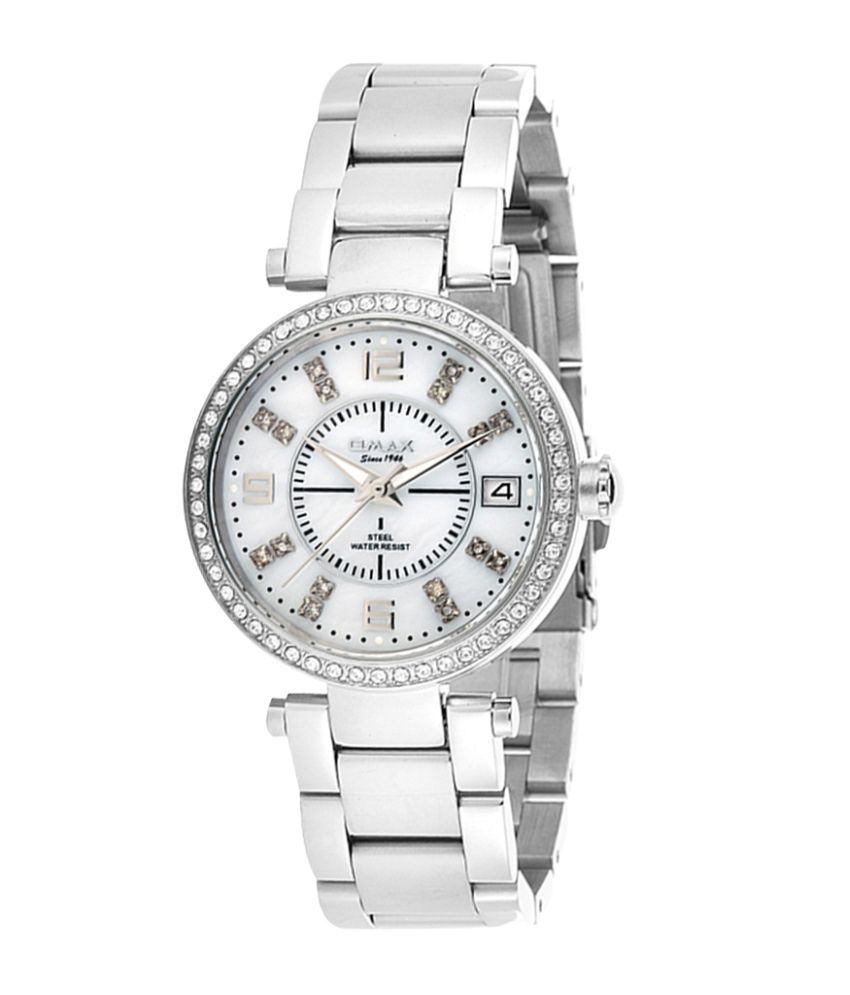 Omax Silver Analog Stainless Steel Watch Price in India: Buy Omax ...