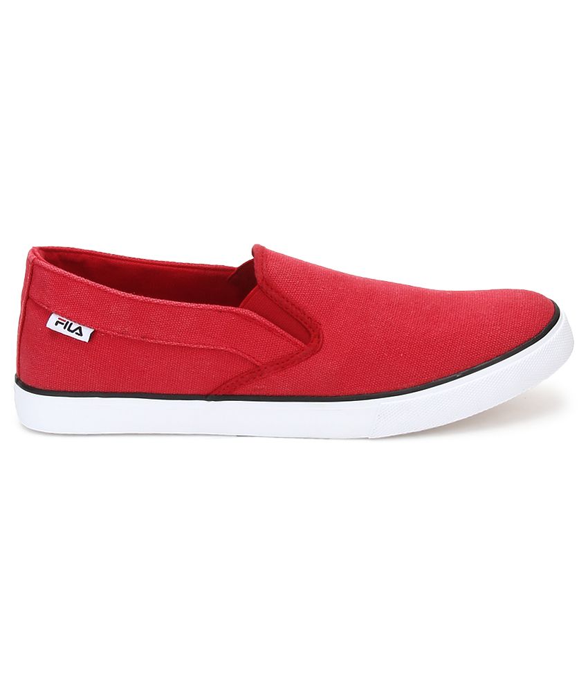 fila red shoes mens