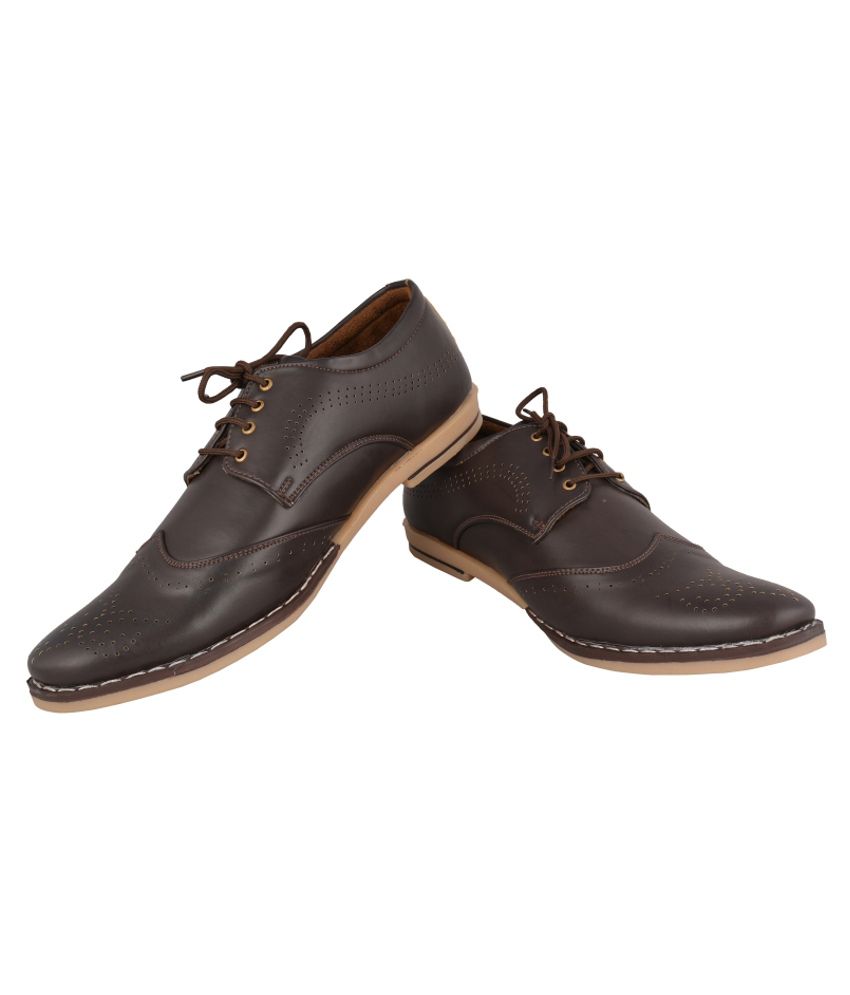 brown formal shoes with black pants