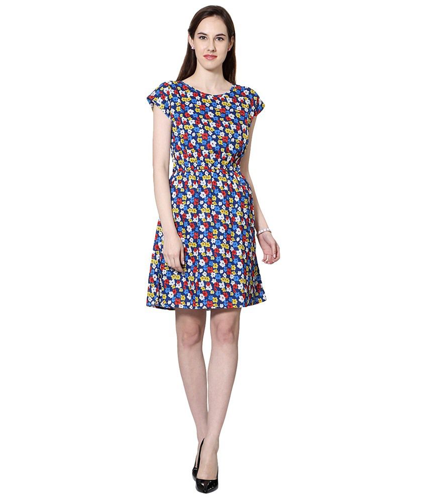 Allen Solly Multicoloured Floral Casual Dress - Buy Allen Solly ...