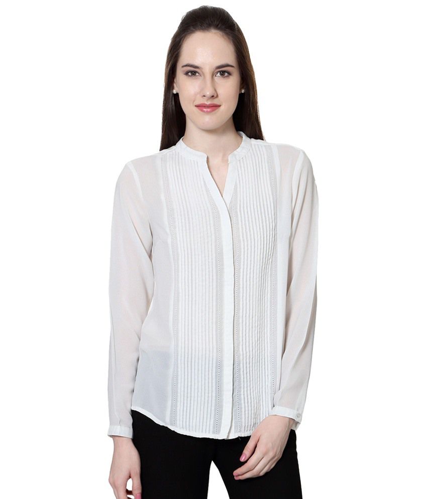 Buy Allen Solly White Solid Casual Shirt Online at Best Prices in India ...