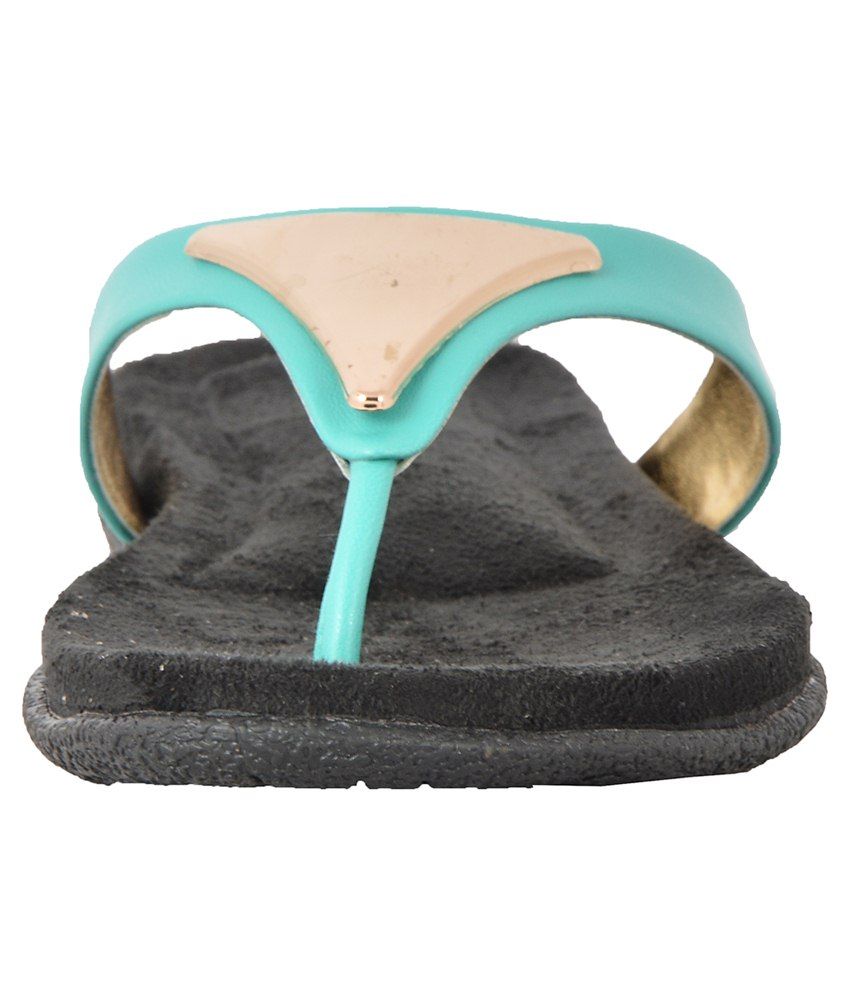 peach flip flops