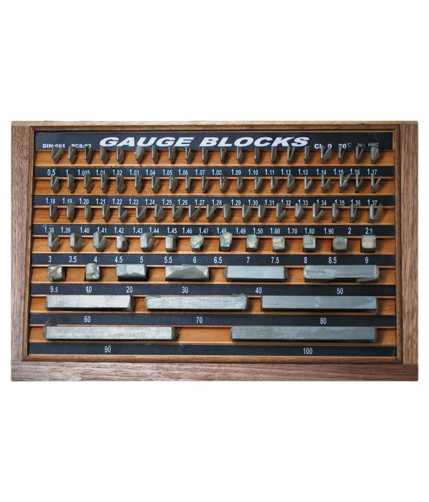 Yuzuki Brown Steel Slip Gauge ( Grade II) With Individual Calibration