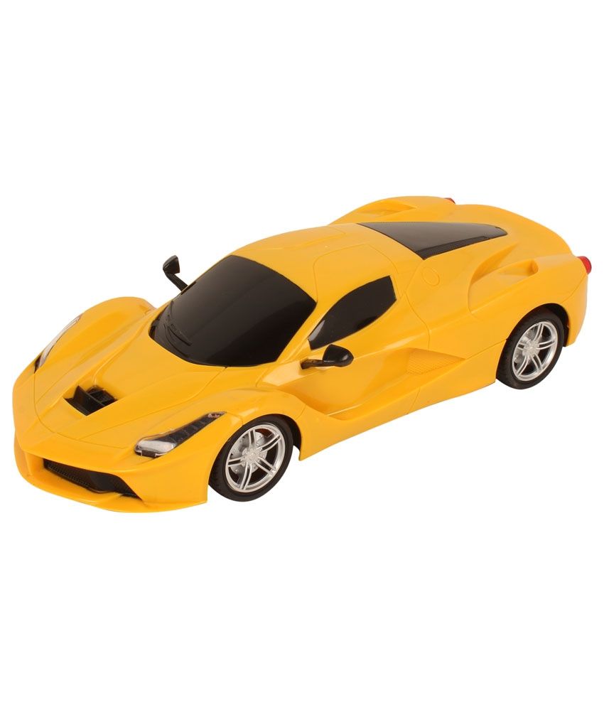 yellow rc car