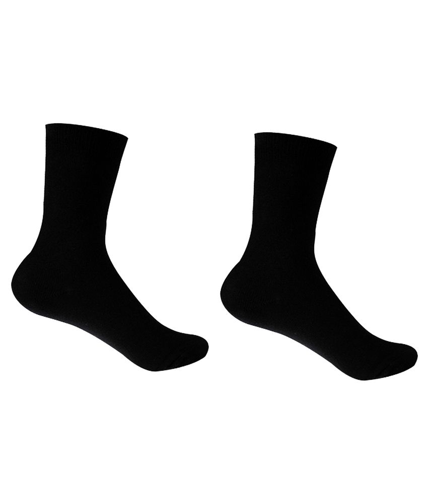     			Galaxy Shoes Black Formal Full Length Socks For Men - Pack of 2 Pairs