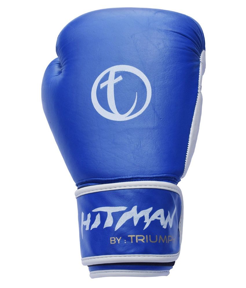 Triumph Black Hitman Strike Leather Match Boxing Gloves Sizes 10 OZ