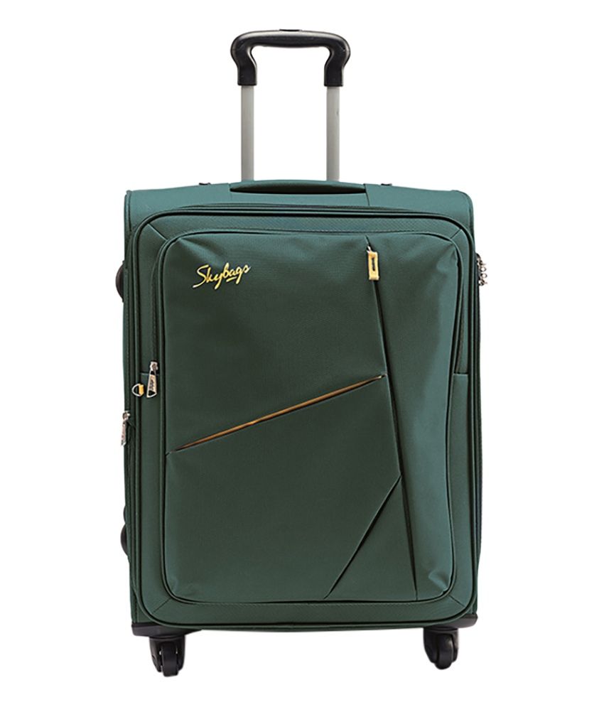 skybags green trolley