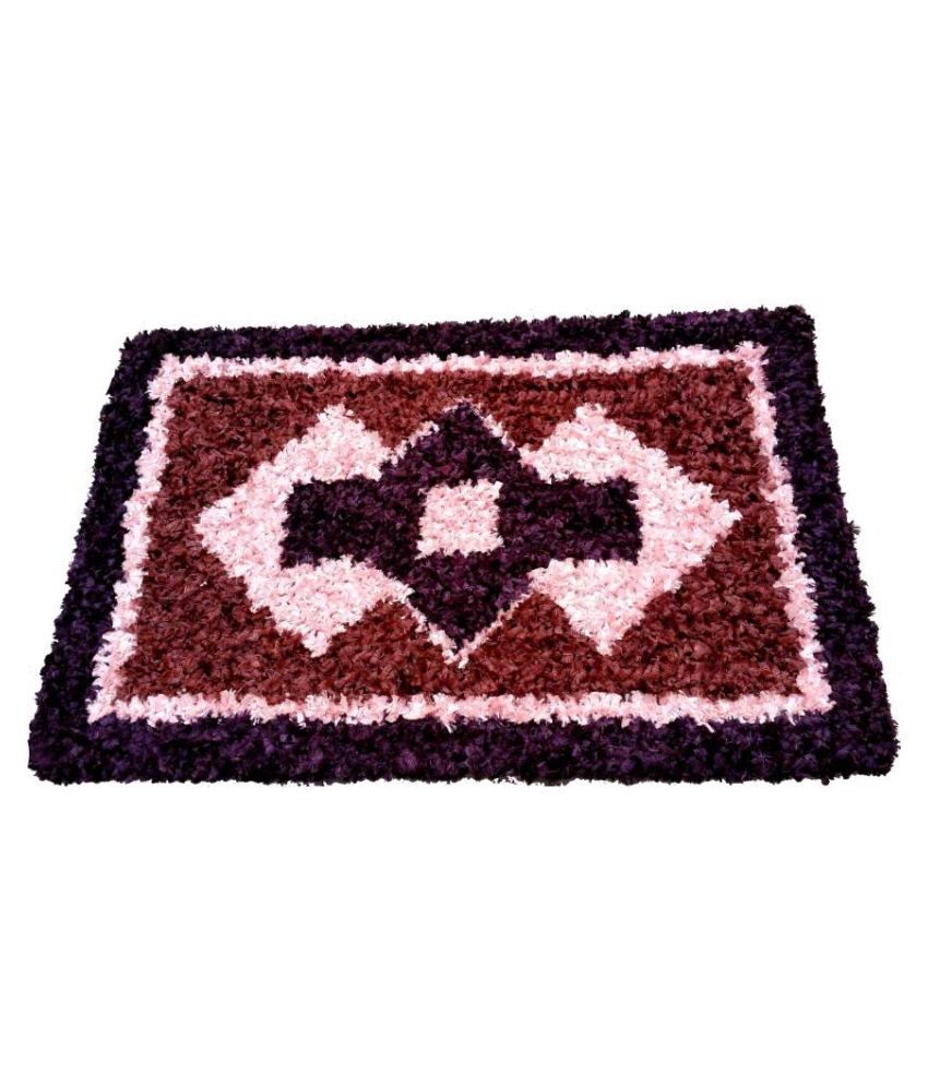 Amit Carpet Multicolour Embroidered Woollen Floor Mat Buy Amit Carpet