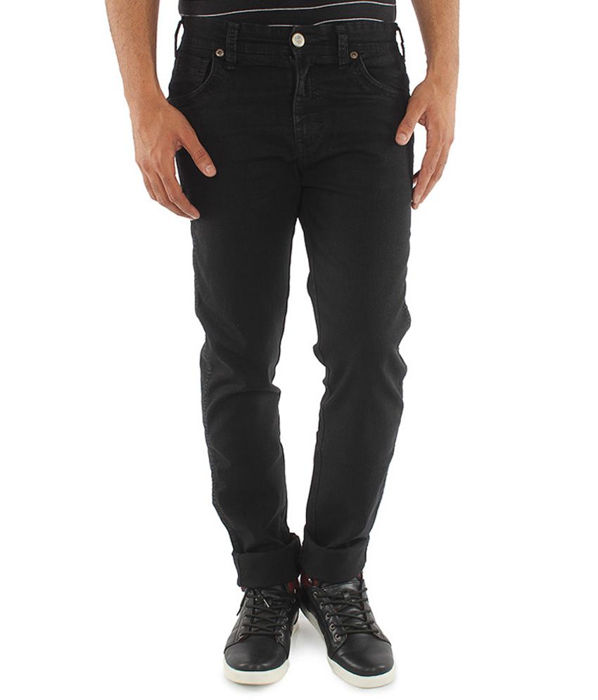 Wrangler Black Stretchable Slim Fit Jeans - Buy Wrangler Black ...