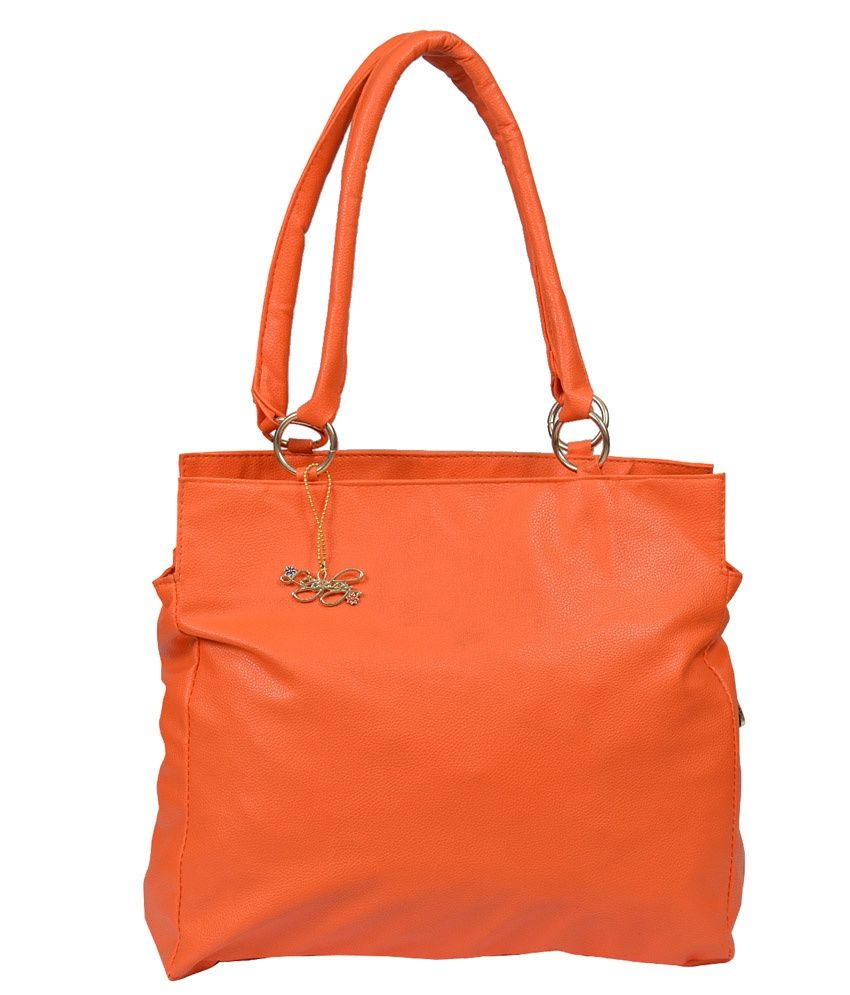 small orange shoulder bag