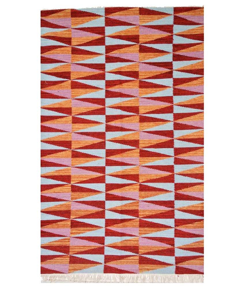 M S Rugs Multicolour Woollen Rug Buy M S Rugs Multicolour Woollen Rug Online at Low Price