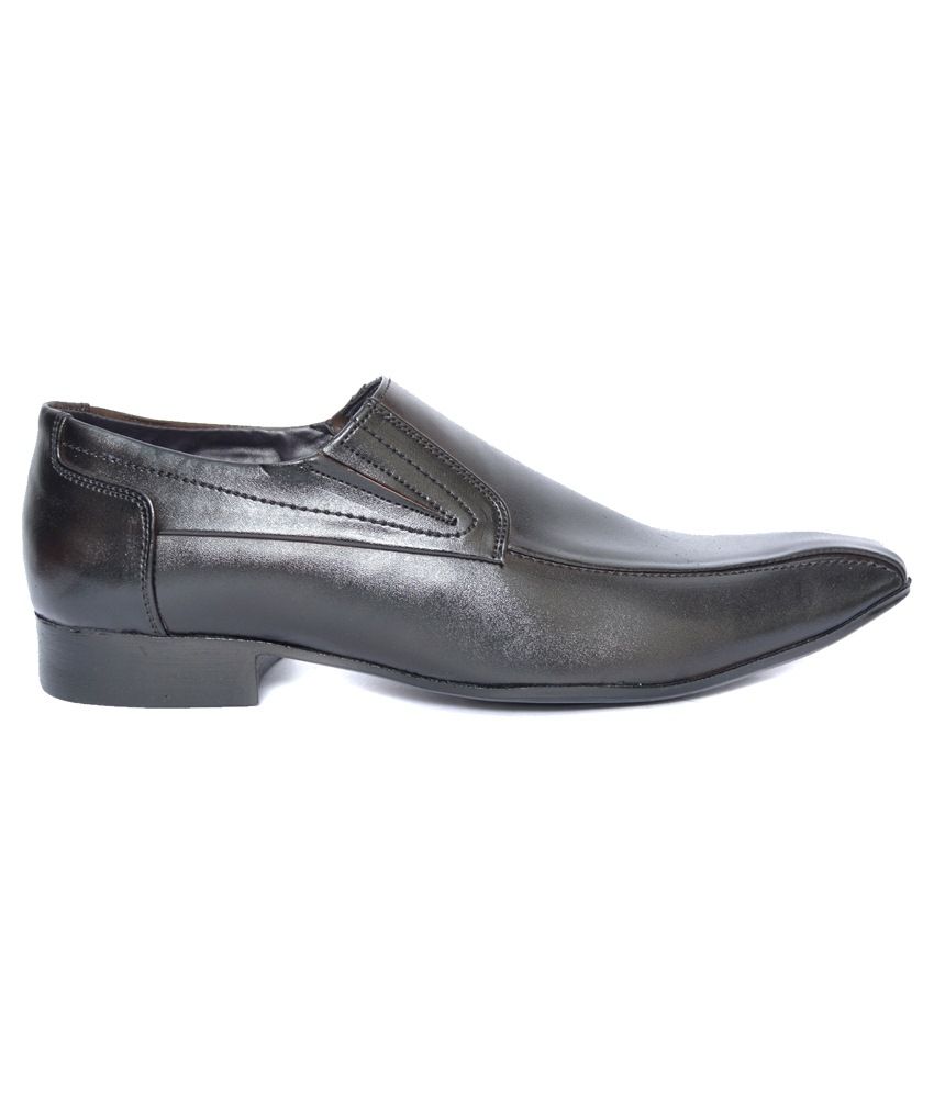 Zeppo Leefox Black Formal Shoes Price in India- Buy Zeppo Leefox Black ...