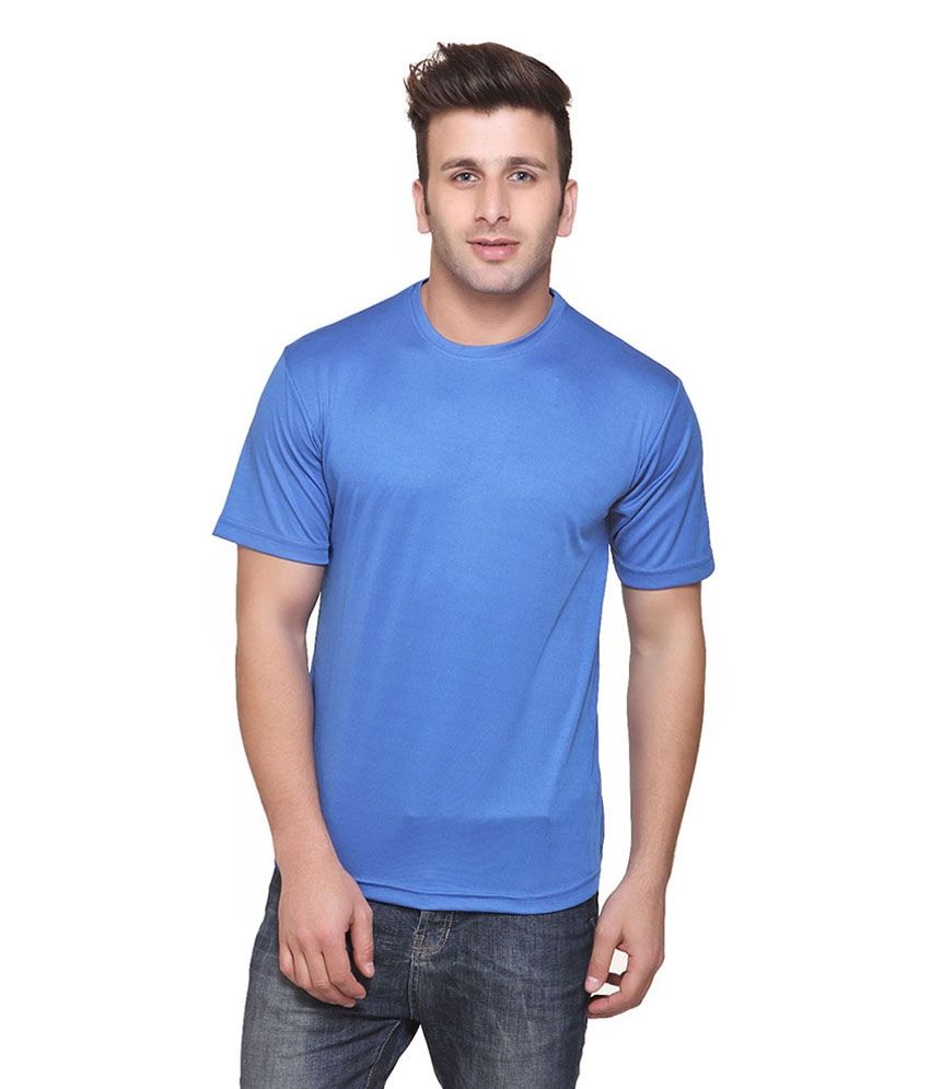     			Funky Guys Blue Cotton Blend T-shirt