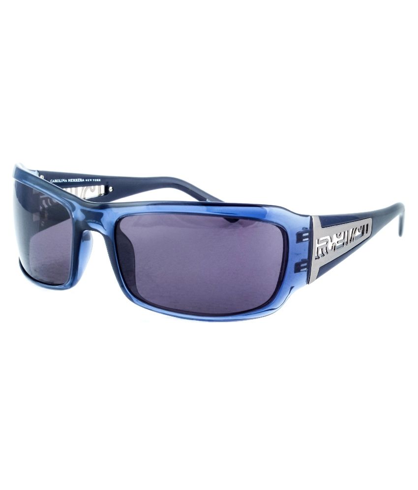 Carolina Herrera Blue Rectangle Sunglasses Buy Carolina Herrera Blue