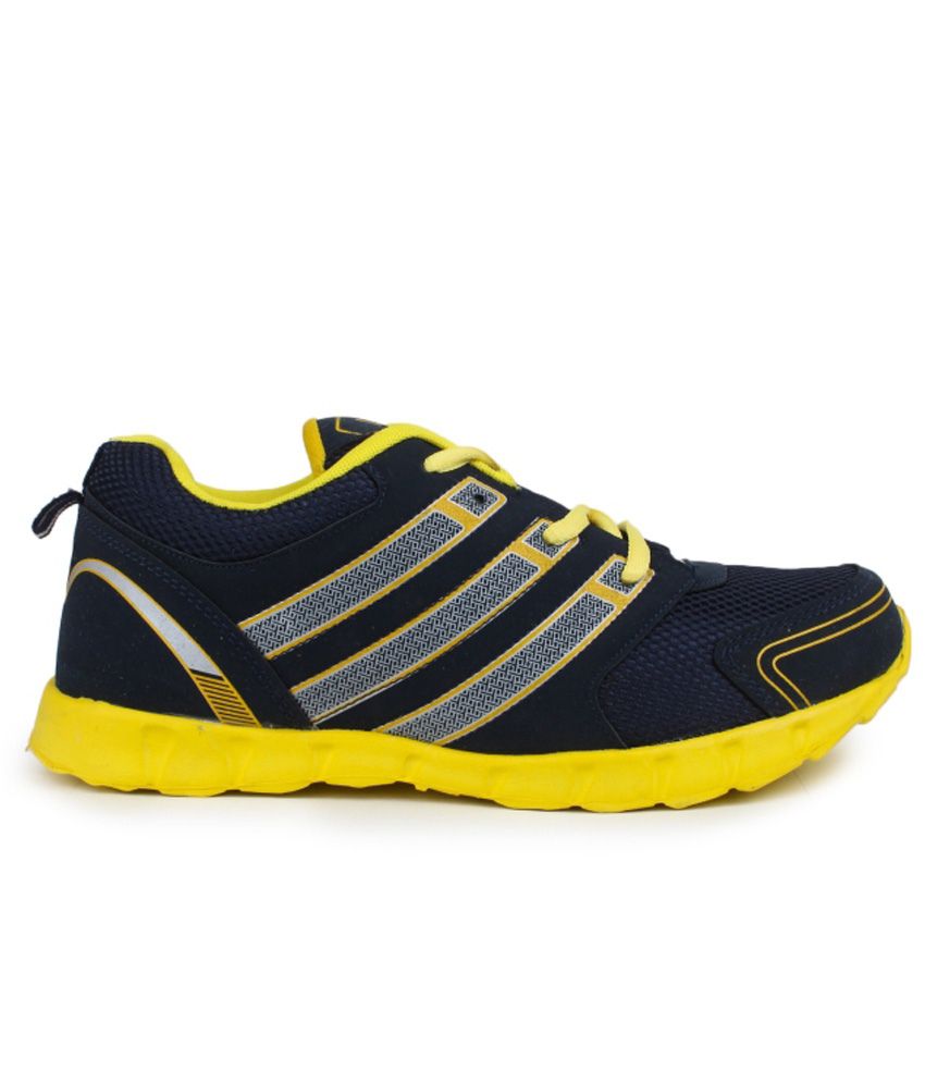 11e Navy Blue And Yellow Sports Shoes - Buy 11e Navy Blue And Yellow ...
