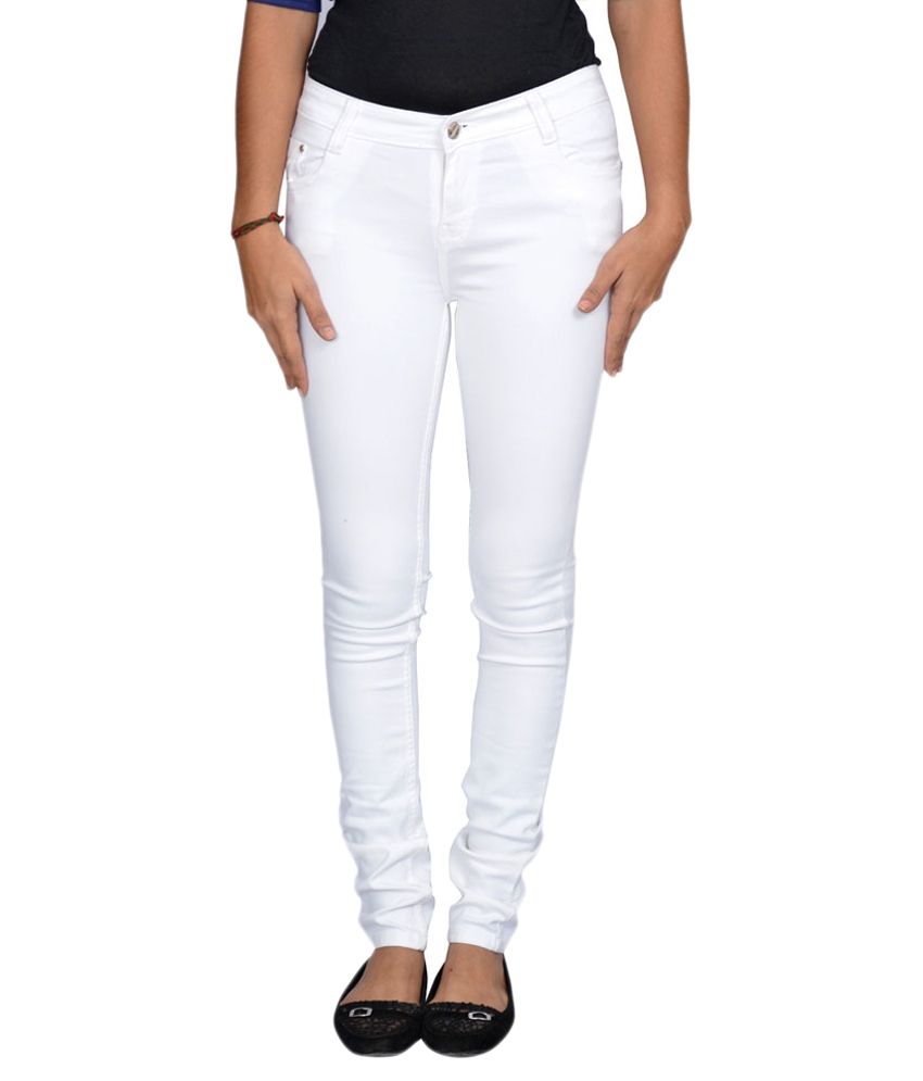 Buy Smart Lady White Denim Jeans Online at Best Prices in India Snapdeal