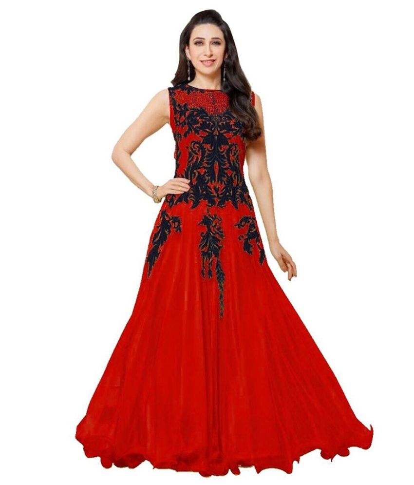 snapdeal anarkali dress material