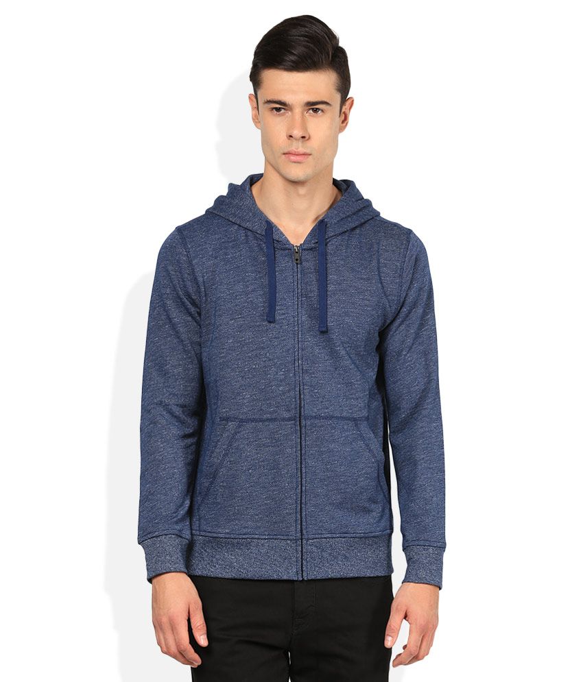 solid blue sweatshirt