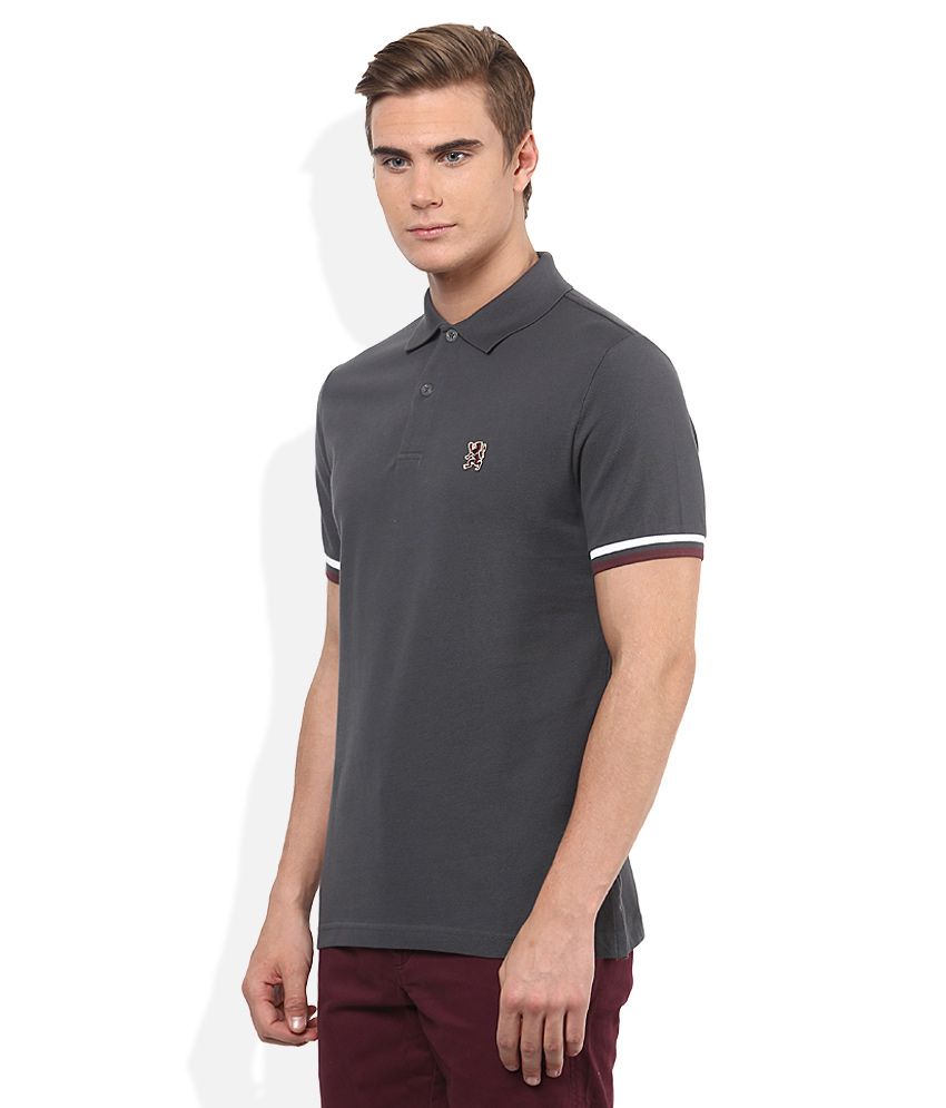 Giordano Gray Solid Polo T Shirt - Buy Giordano Gray Solid Polo T Shirt ...