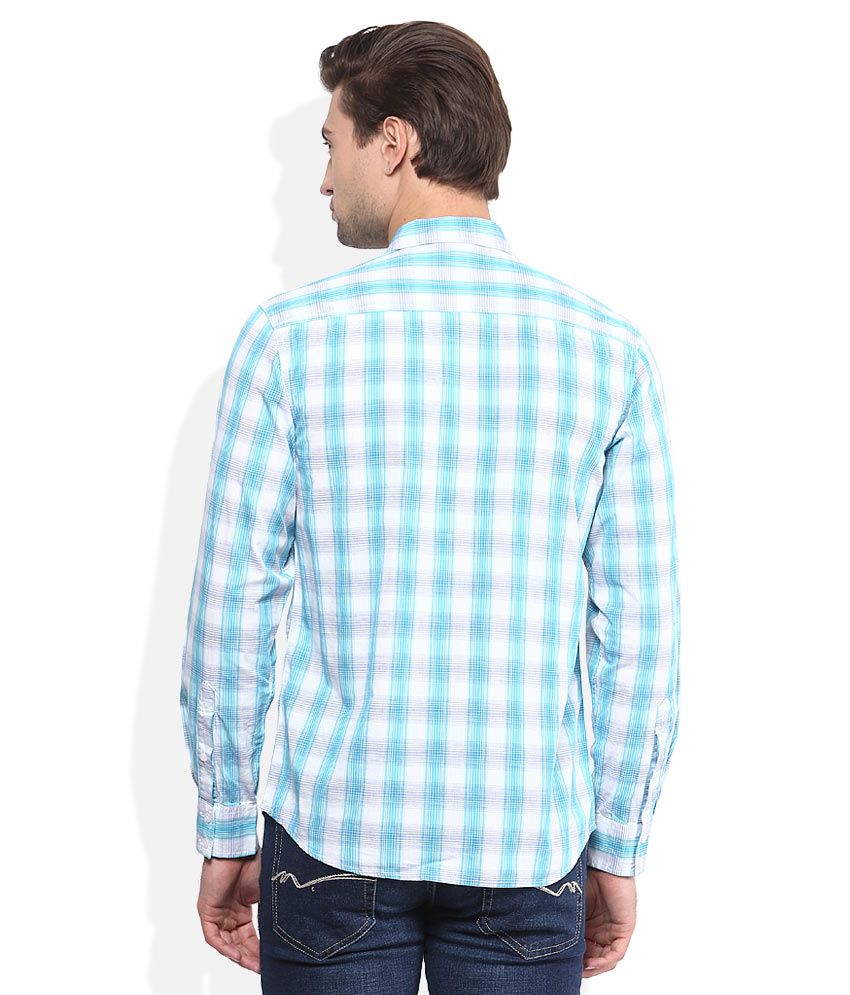 baby blue checkered shirt