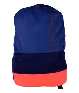 blue and orange backpack