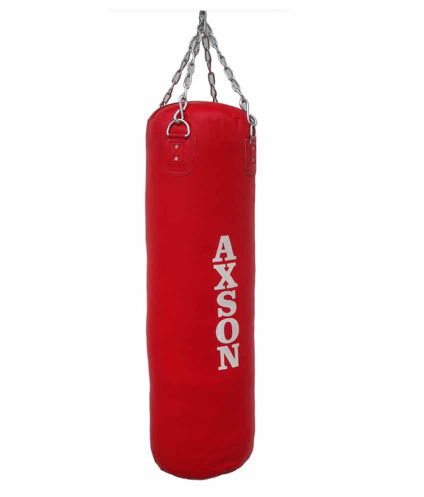 Axson Heavy Punching Bag Thick Synthetic Leather Flock Filled With Hanging Chain 36&#39;: Buy Online ...