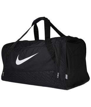 nike black duffle bag