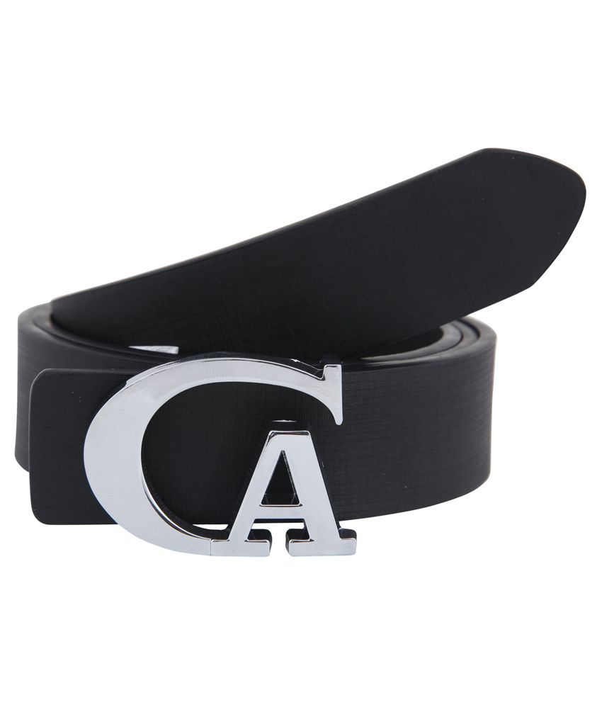 Alpha Man Black Leather Belt: Buy Online at Low Price in India - Snapdeal