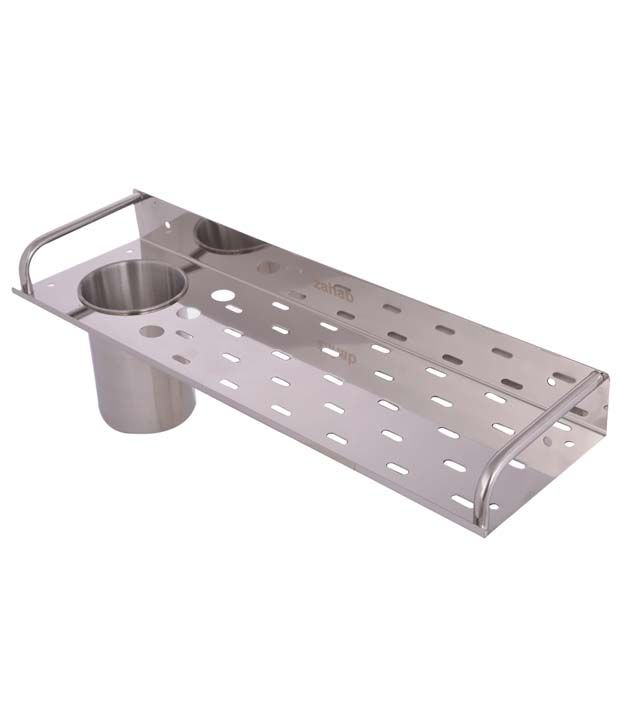 Zahab Stainless Steel Bathroom Shelves With Tumbler At Zahab Stainless Steel Bathroom Shelves With Tumbler