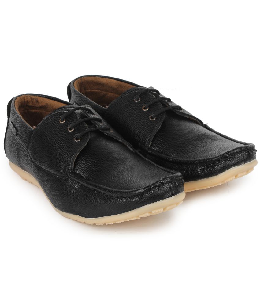 Beonza Black Boat Style Shoes - Buy Beonza Black Boat Style Shoes ...