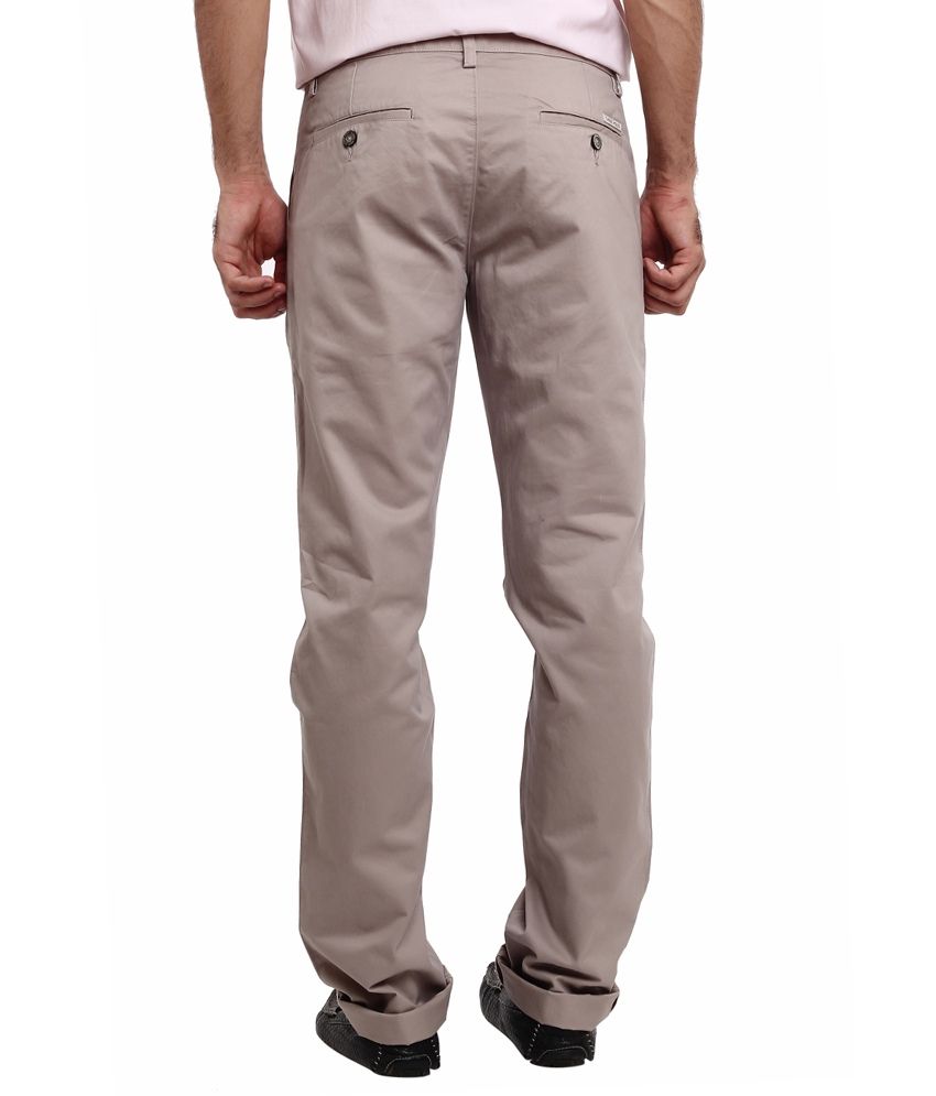 black polo beige pants