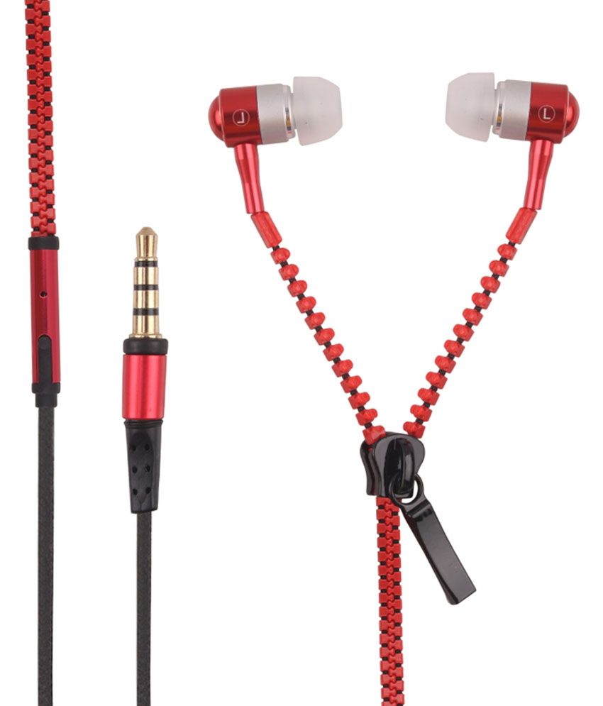 Hexadisk ER00053 Earbuds Wired Earphones With Mic Red Buy Hexadisk