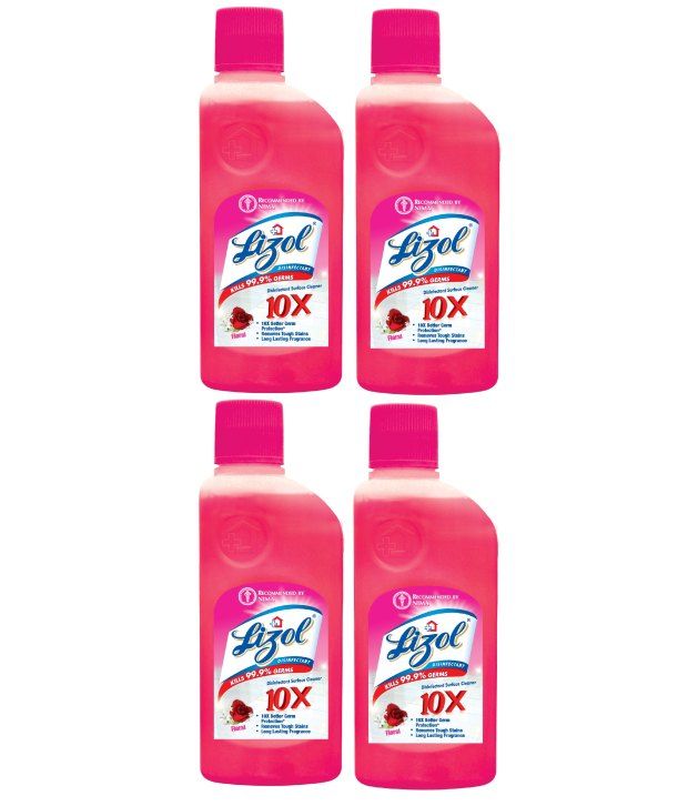 Lizol Disinfectant Floor Cleaner Floral 200 Ml Pack Of 4 Buy