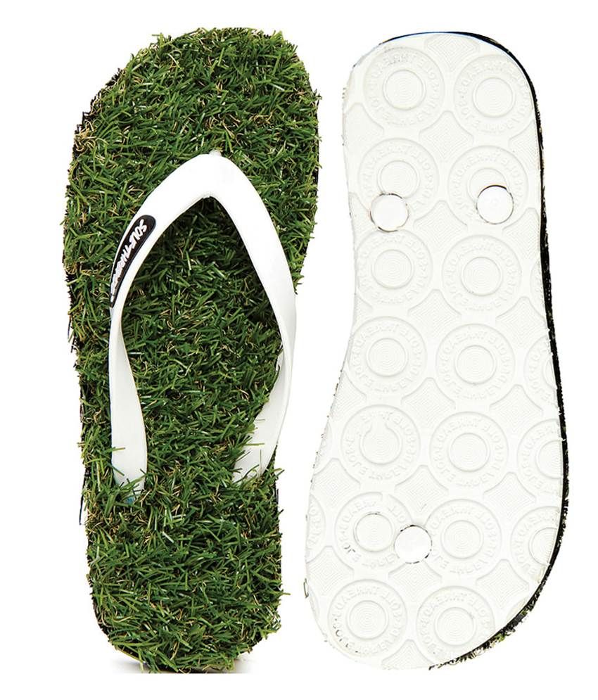 sole threads grass slippers