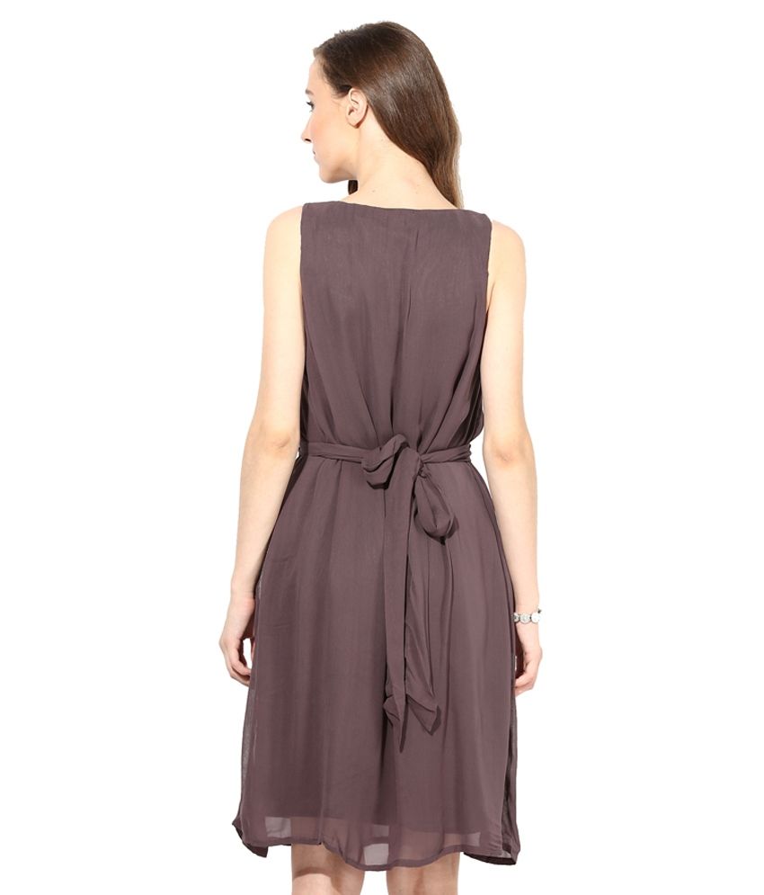 Rose Vanessa Gray Viscose Dresses - Buy Rose Vanessa Gray Viscose ...