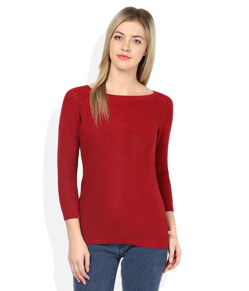 Buy United Colors Of Benetton Red Sweater Online at Best Prices in ...