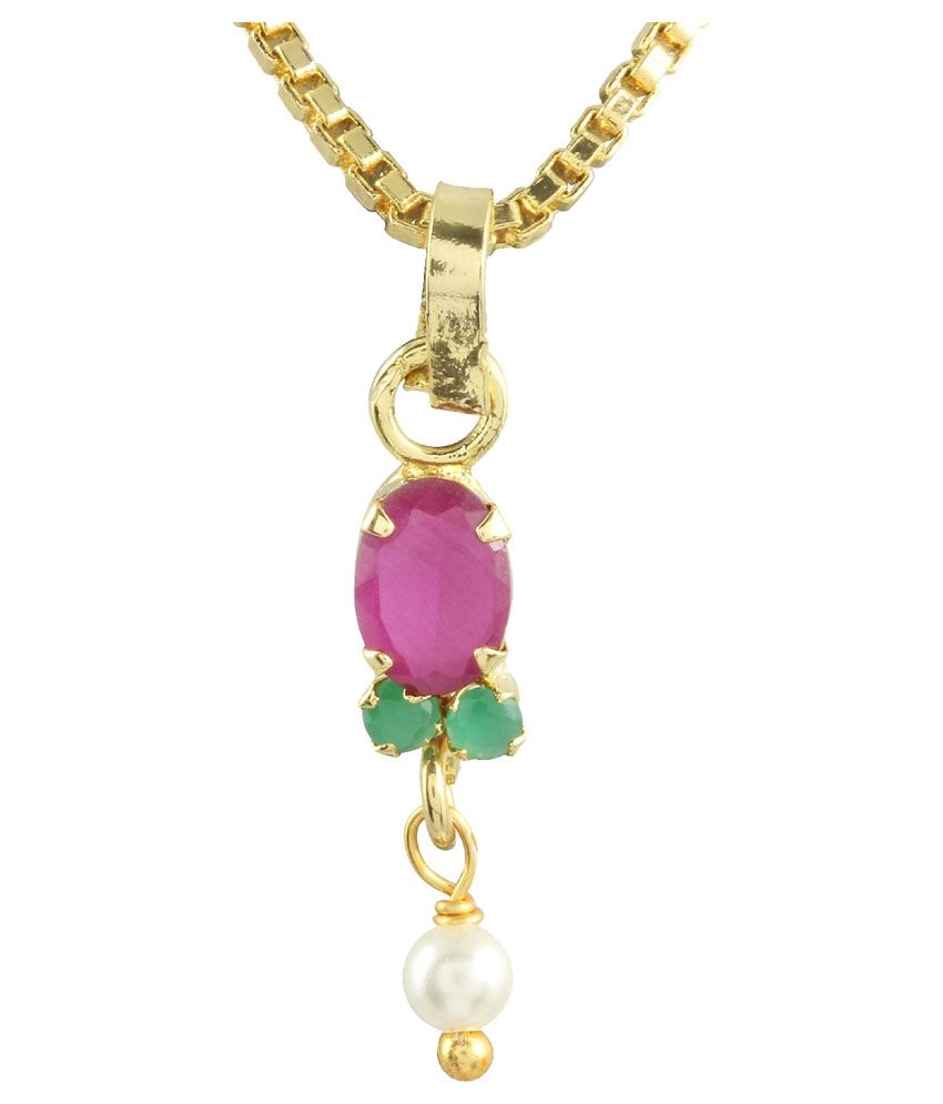 Parijaat Multicolour Combos Alloy Pendant With Chain Buy Parijaat