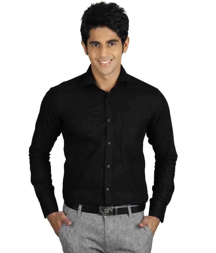 black shirt formal wear