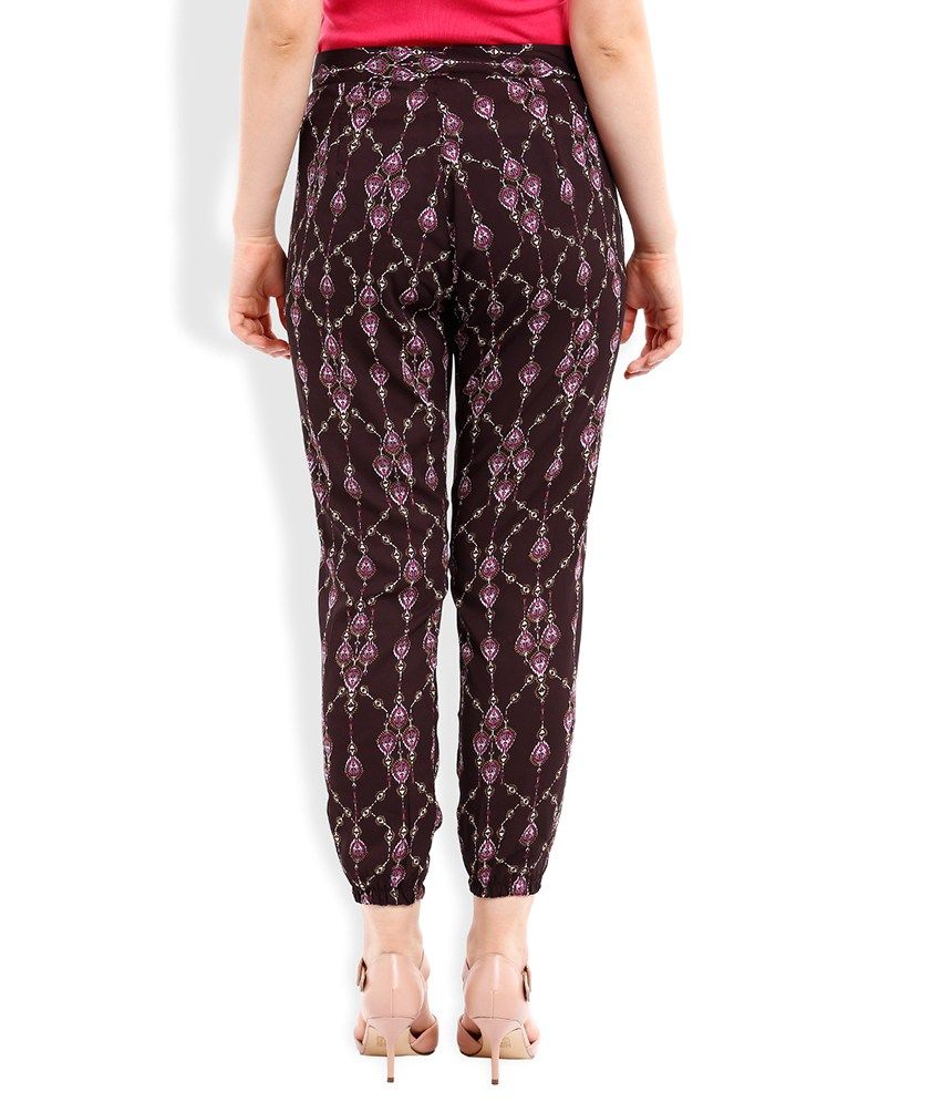 zara purple trousers