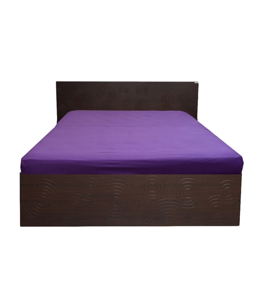 Scala Purple Cotton Fitted King Size Bed Sheet Buy Scala