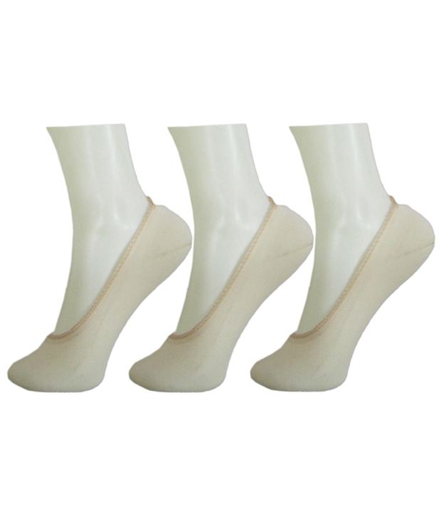     			Rc. Royal Class Ghostwhite Nylon Footies For Women (Pack of 3)